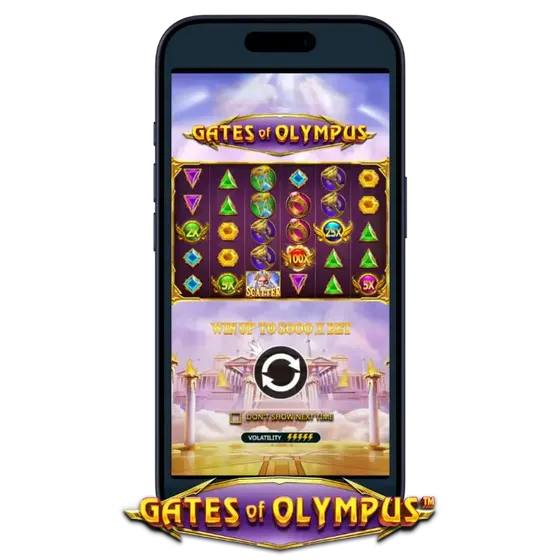 Gates of Olympus running on a smartphone