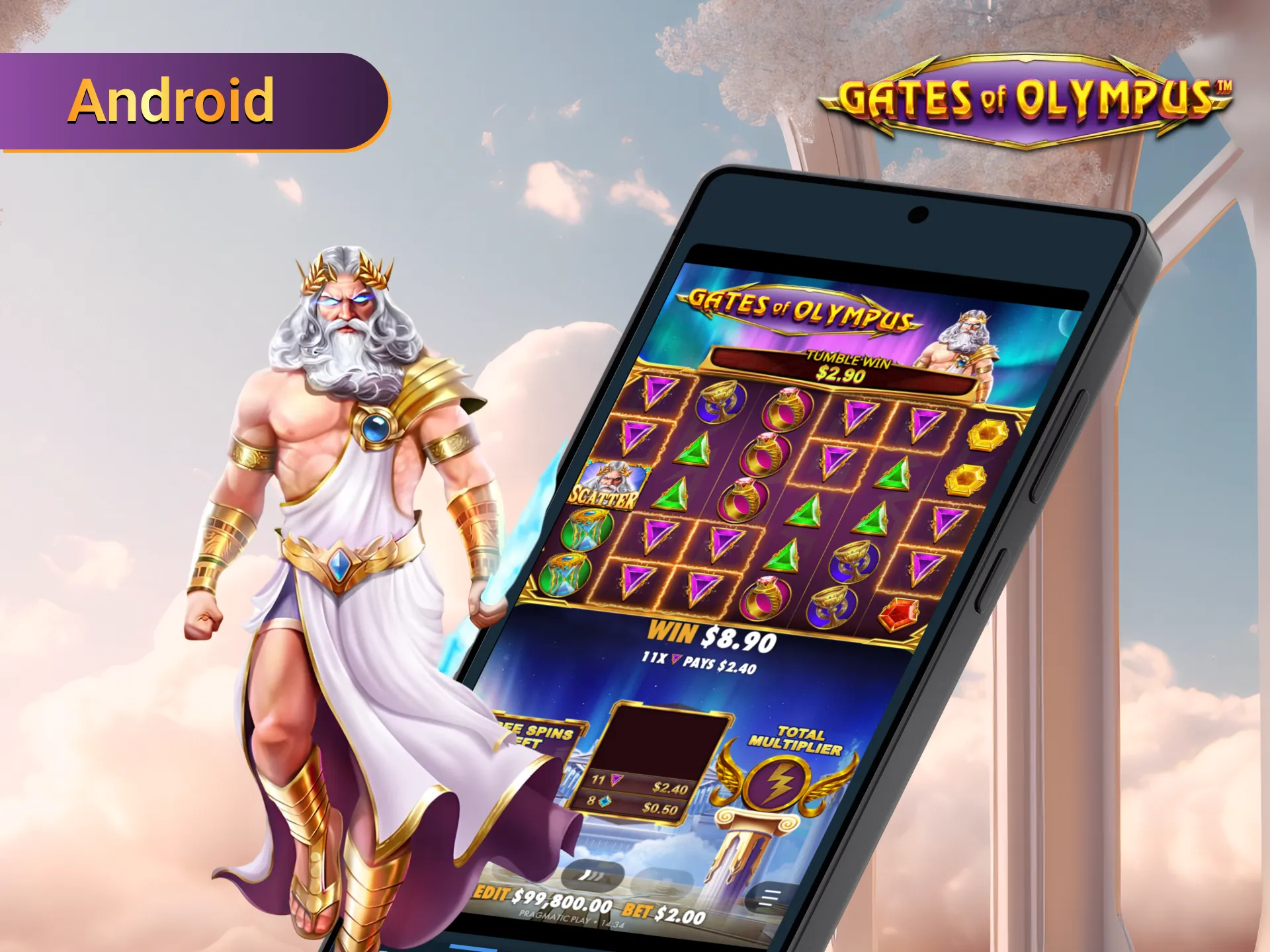 Gates of Olympus Android version for nonstop casino fun.
