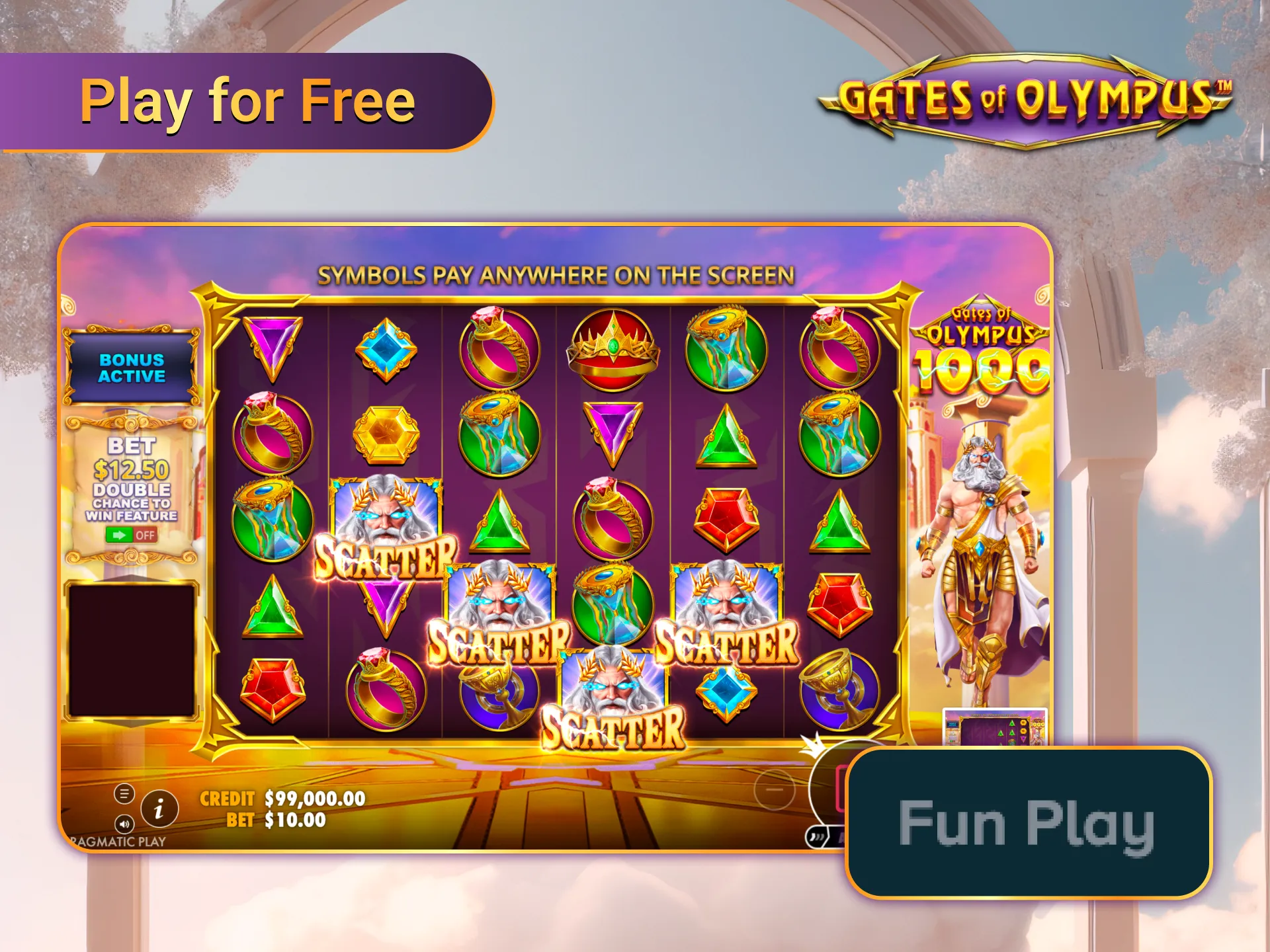 Gates of Olympus 1000 try demo and master gameplay.