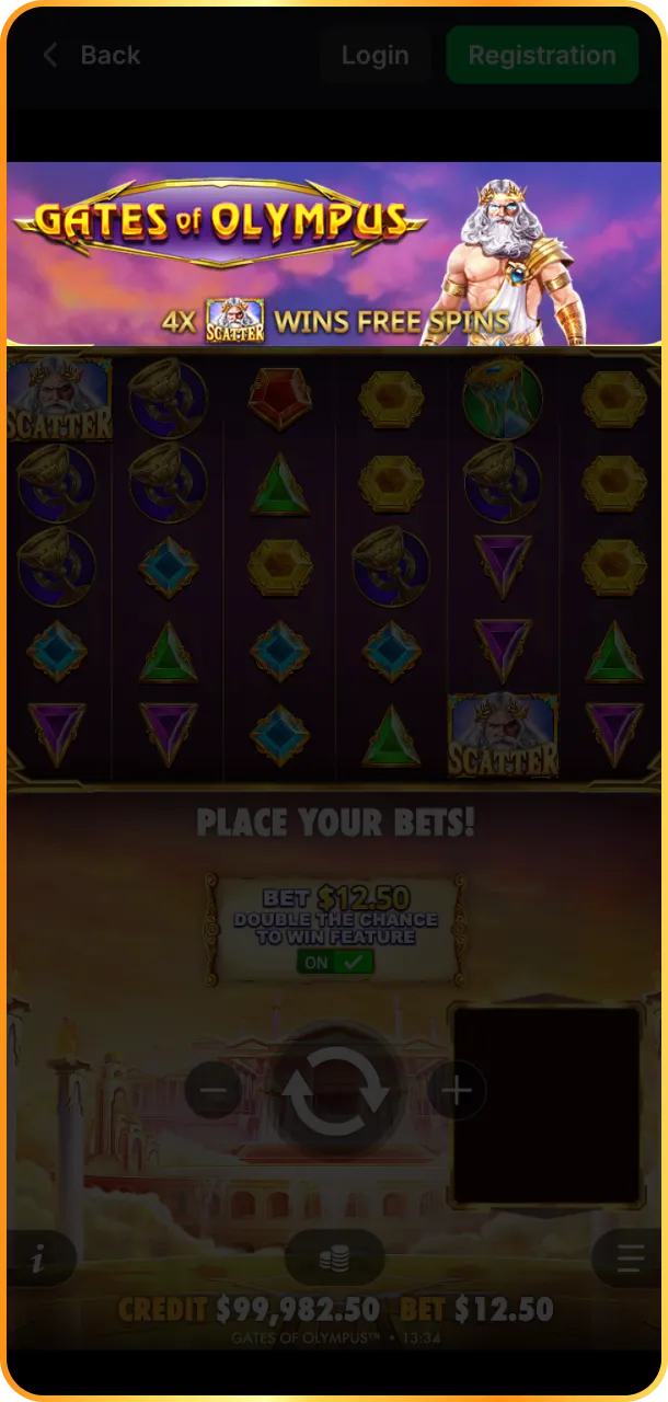 Gates of Olympus activate bonuses and boost your luck.