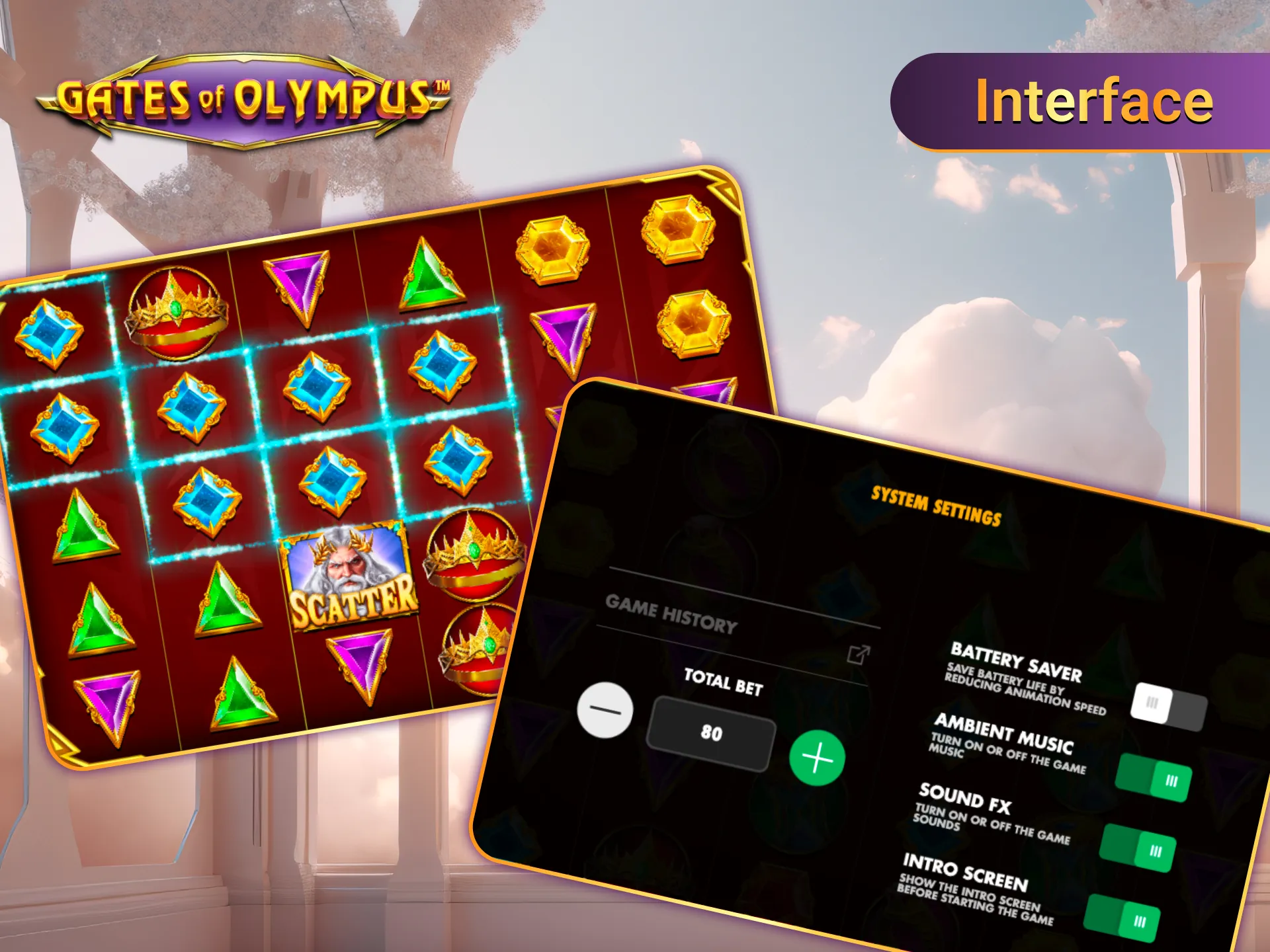 Gates of Olympus enjoy smooth design and thrilling play.