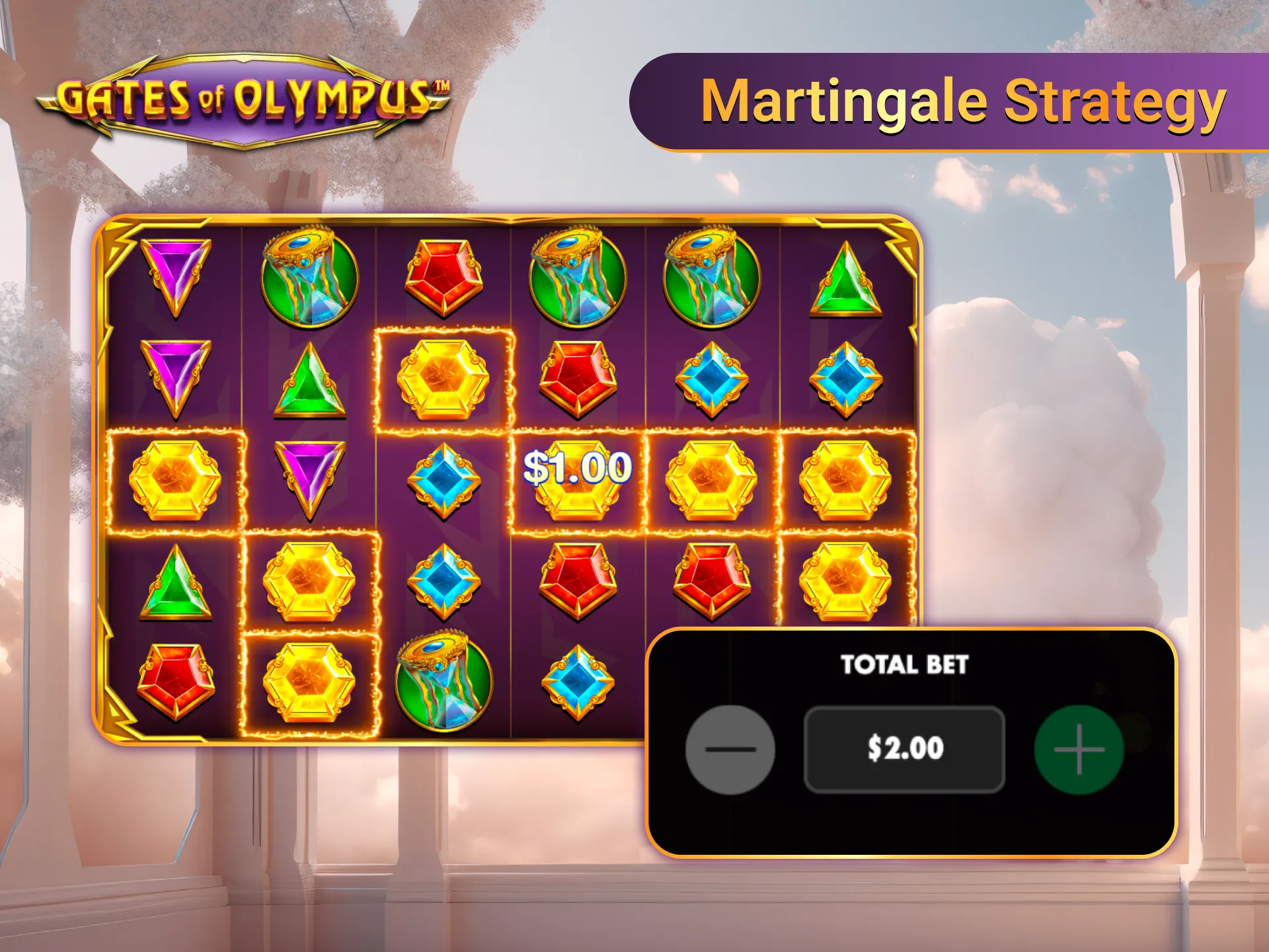 Gates of Olympus test Martingale for thrilling bankroll growth.